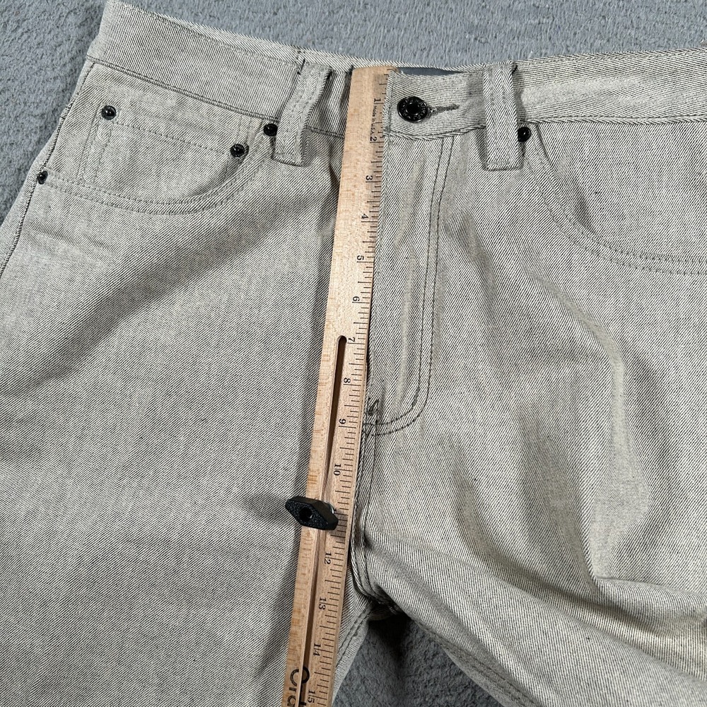 PJ Mark Denim Jeans Mens 34x32 Beige Straight Leg Regular Cotton Blend 5 Pockets - Picture 8 of 10